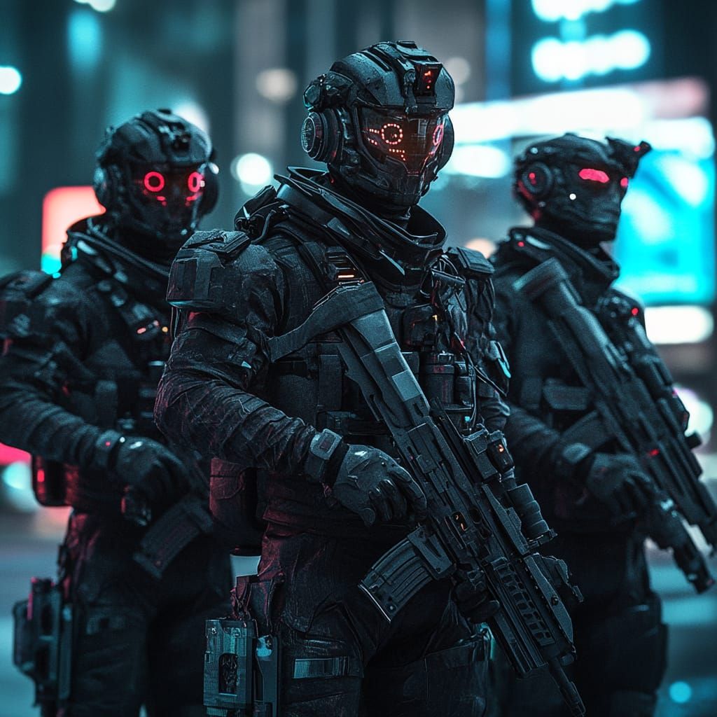 Elite Cyberpunk Soldiers