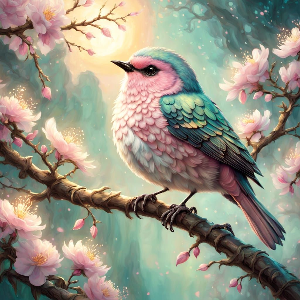 Whimsical Songbird  by @zephyrael