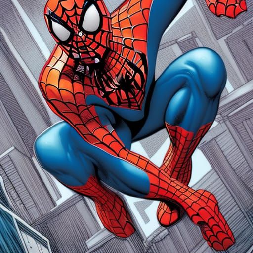 Spiderman from Marvel comics - AI Generated Artwork - NightCafe Creator