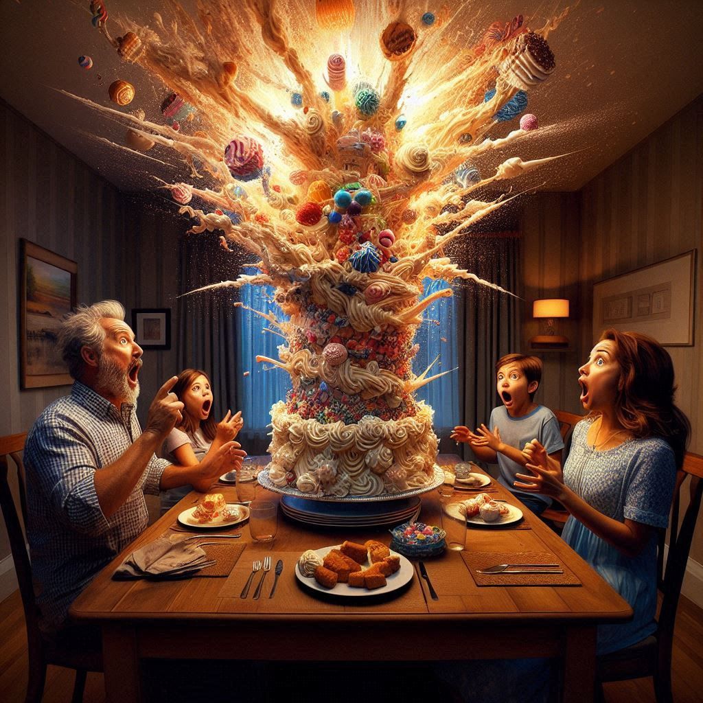 Cakes can be so unpredictable....