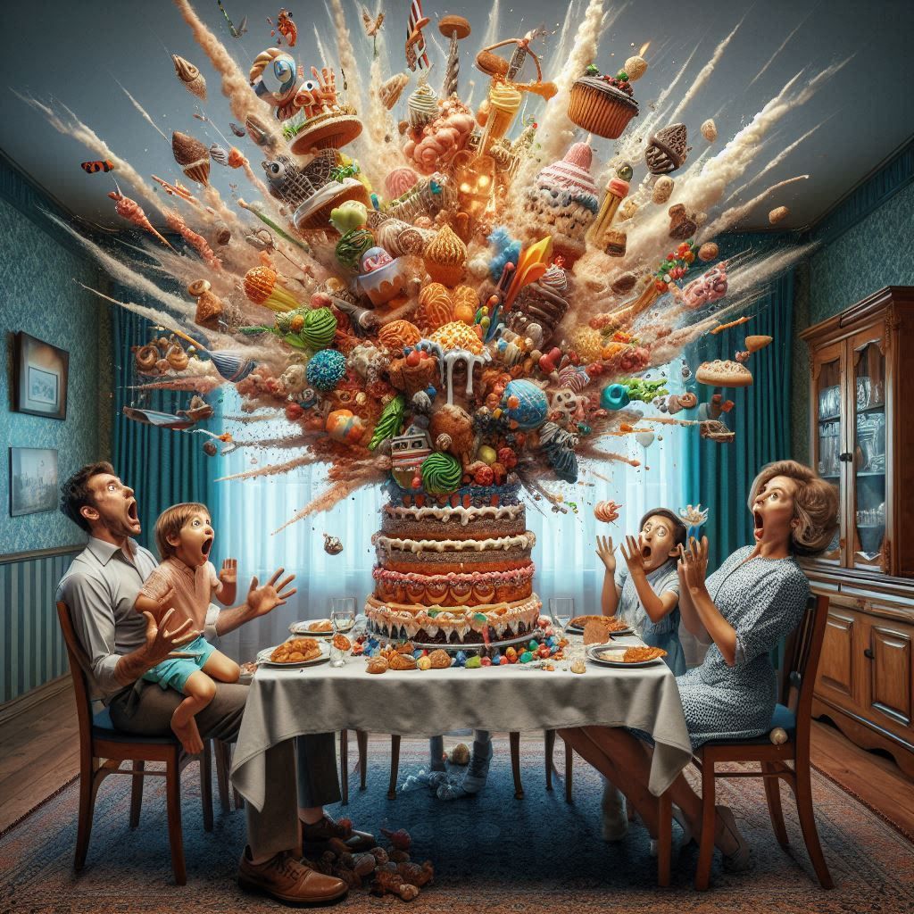 Cakes can be so unpredictable....