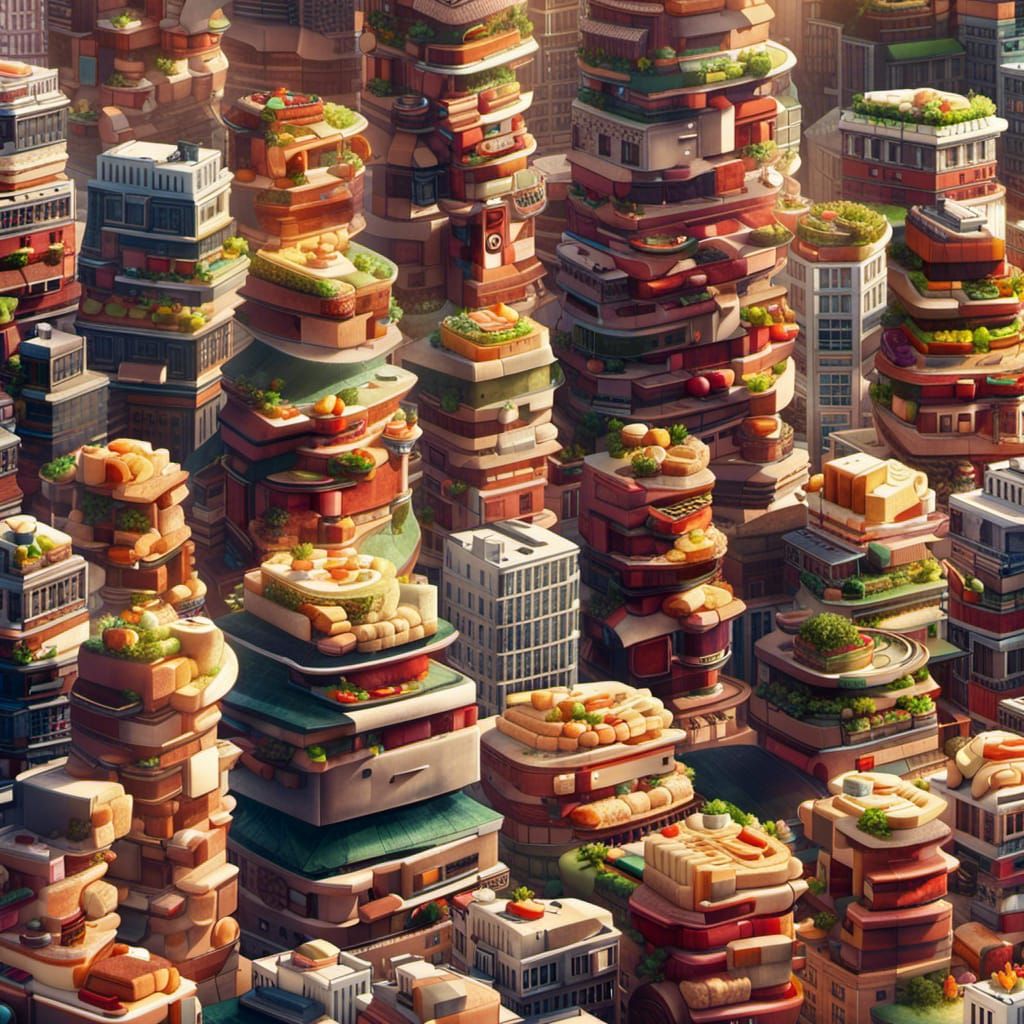 Sandwich cityscape