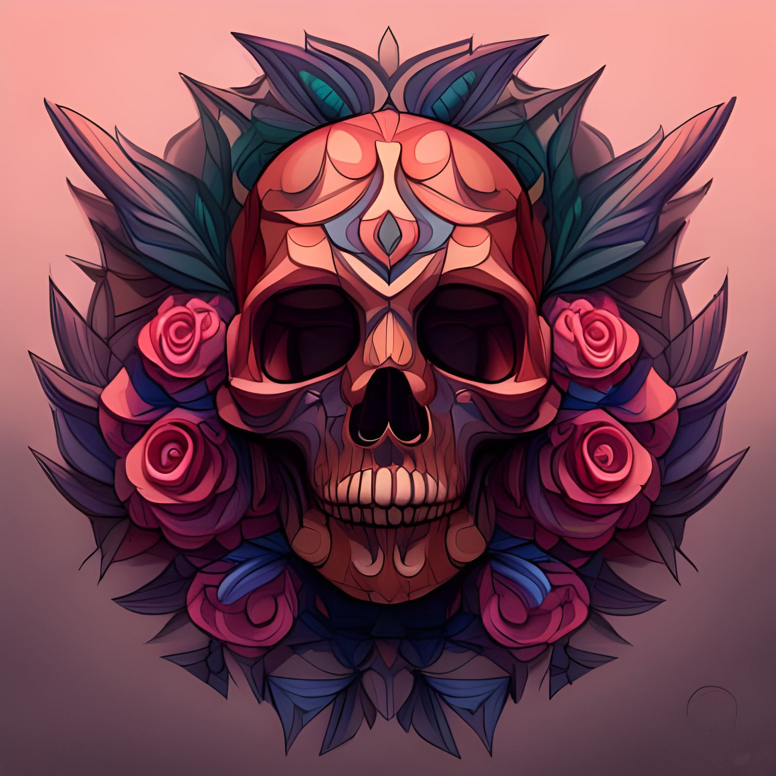 Skull & Roses. (Skull 17)