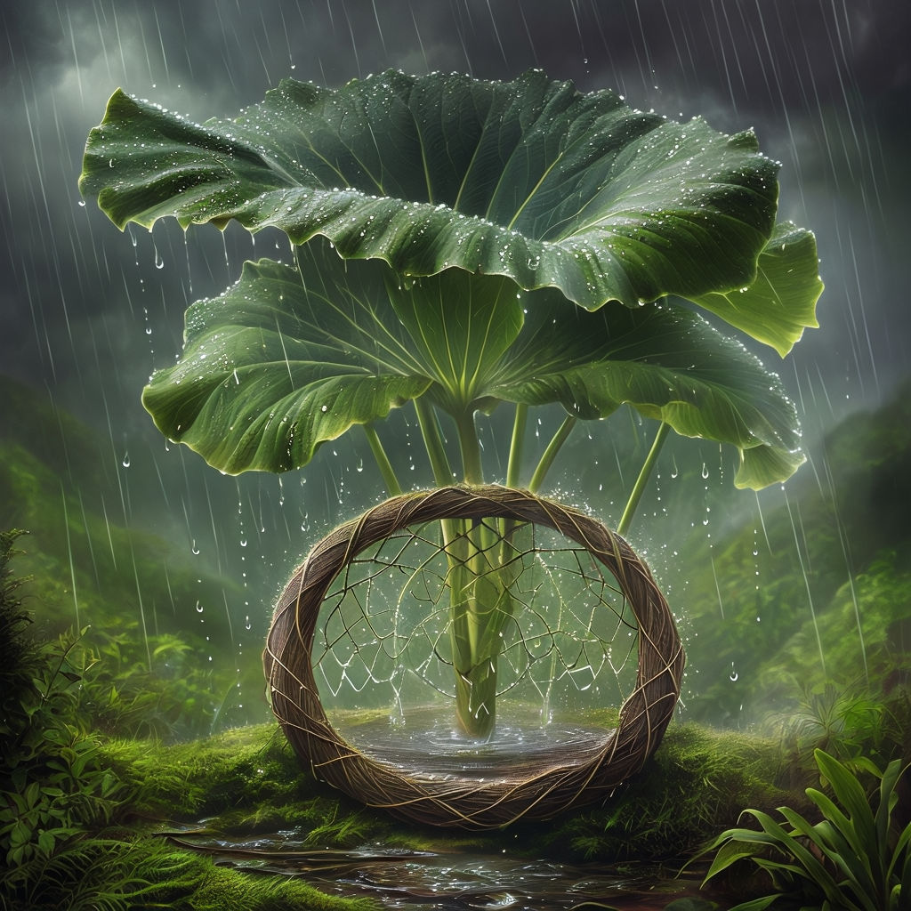 The Gunnera dreamwell 🥬🌧️