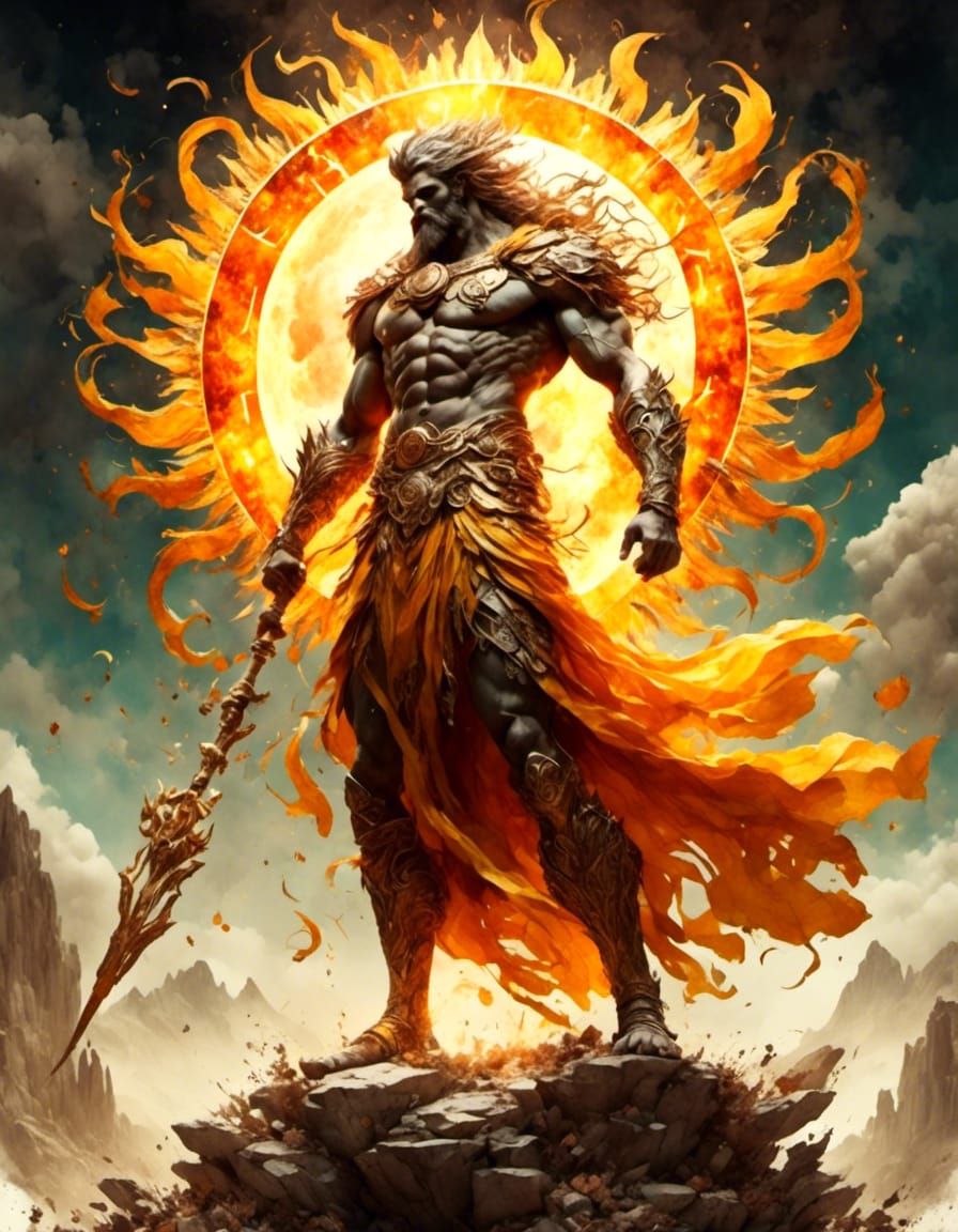 Helios, Greek God of the Sun  by @Sunil