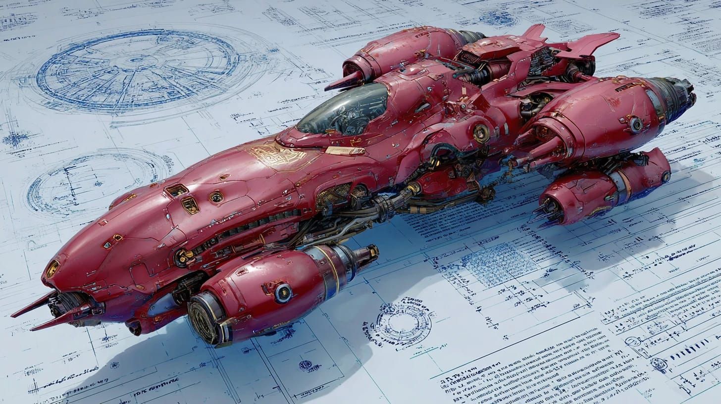 Captured Alien Enemy Fighter Diagrams and Design