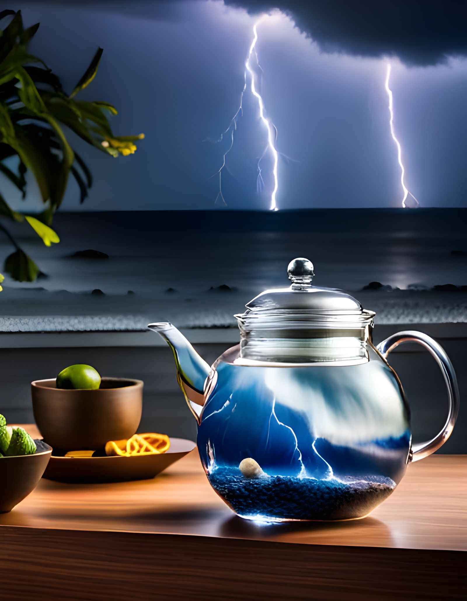 A Tempest in a Teapot - Foreboding - AI Generated Artwork - NightCafe  Creator