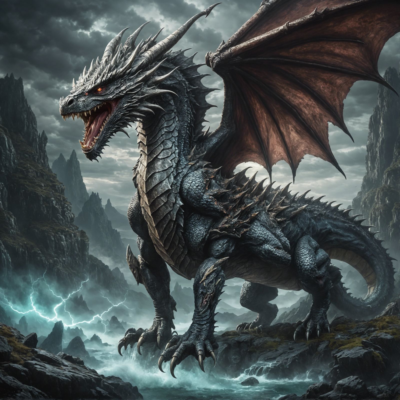 Dragon - creative upscale. Check the comparison!