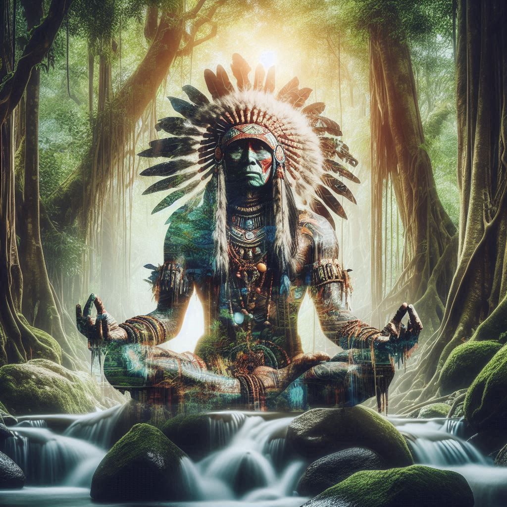 double exposure beautiful fantasy portrait landscape..