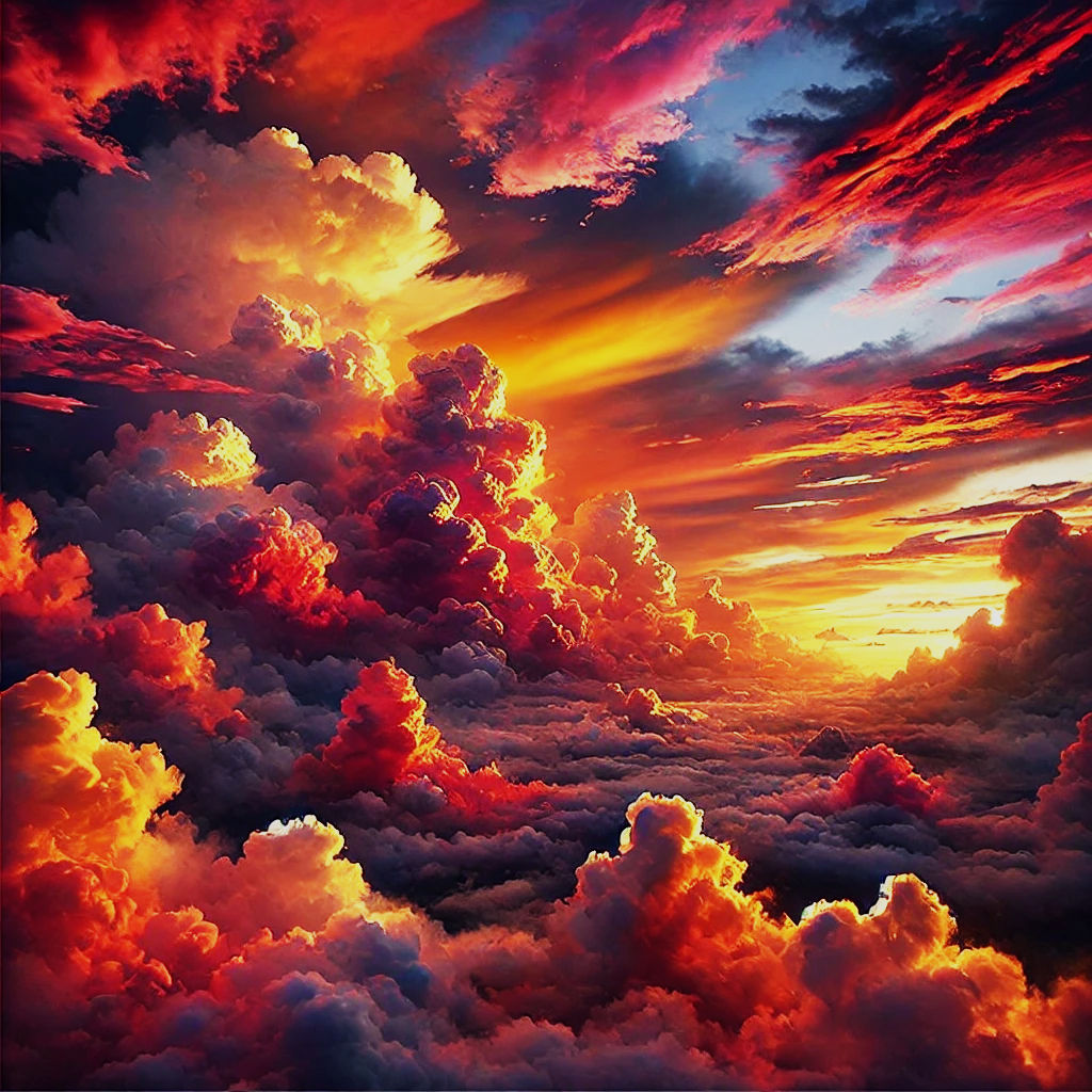 Sunrise at 30,000 ft.