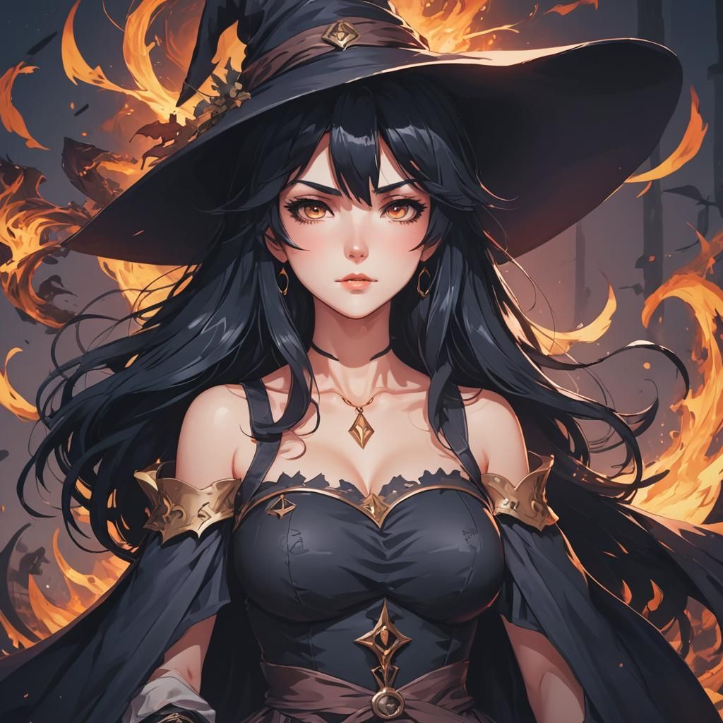 Black haired witch