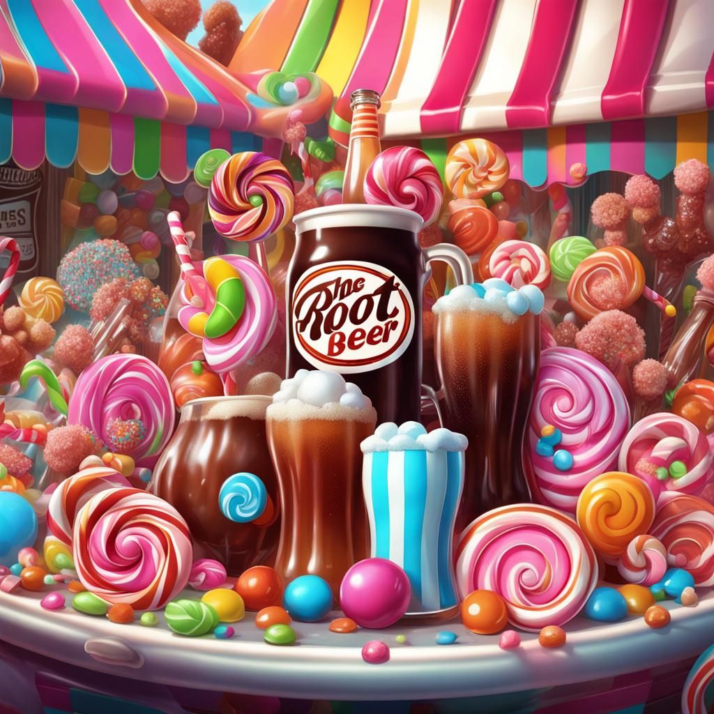 The root beer festival. AI Generated Artwork NightCafe Creator