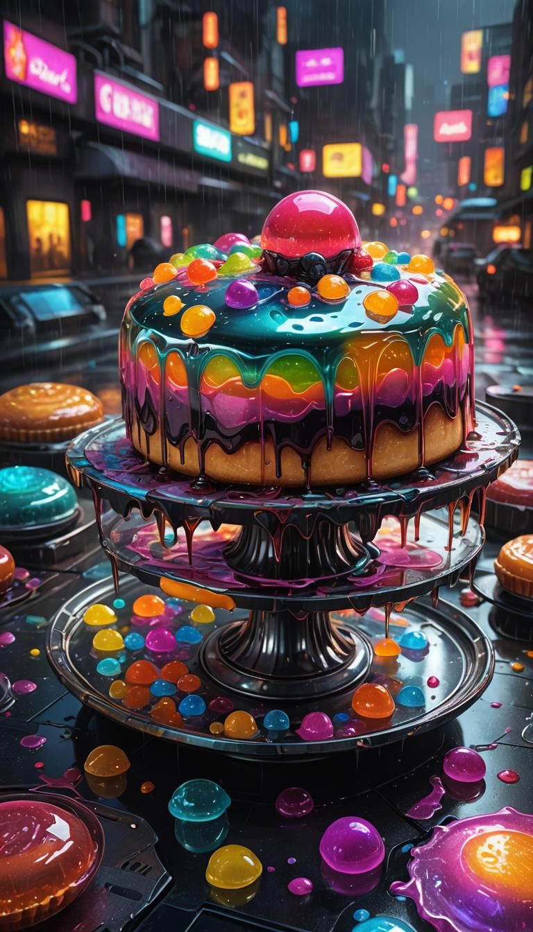 cyberpunk, Dystopian, rainy, Atmospheric, Highly detailed, D...