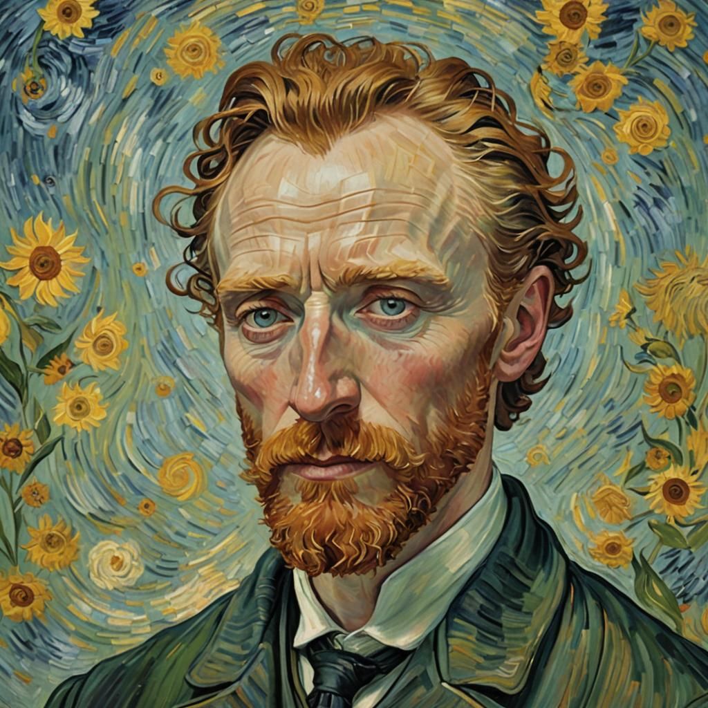 Starring Tony Curran Vincent Van Gogh - AI Generated Artwork ...