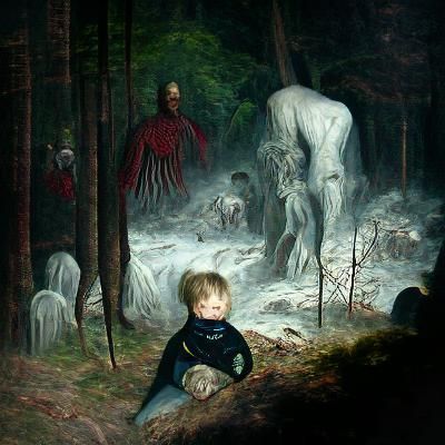 The friends in the forest