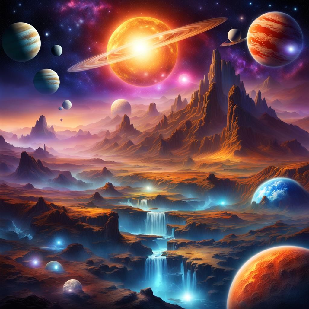 Cosmic dreamscape odyssey, Encounter amazing creatures and