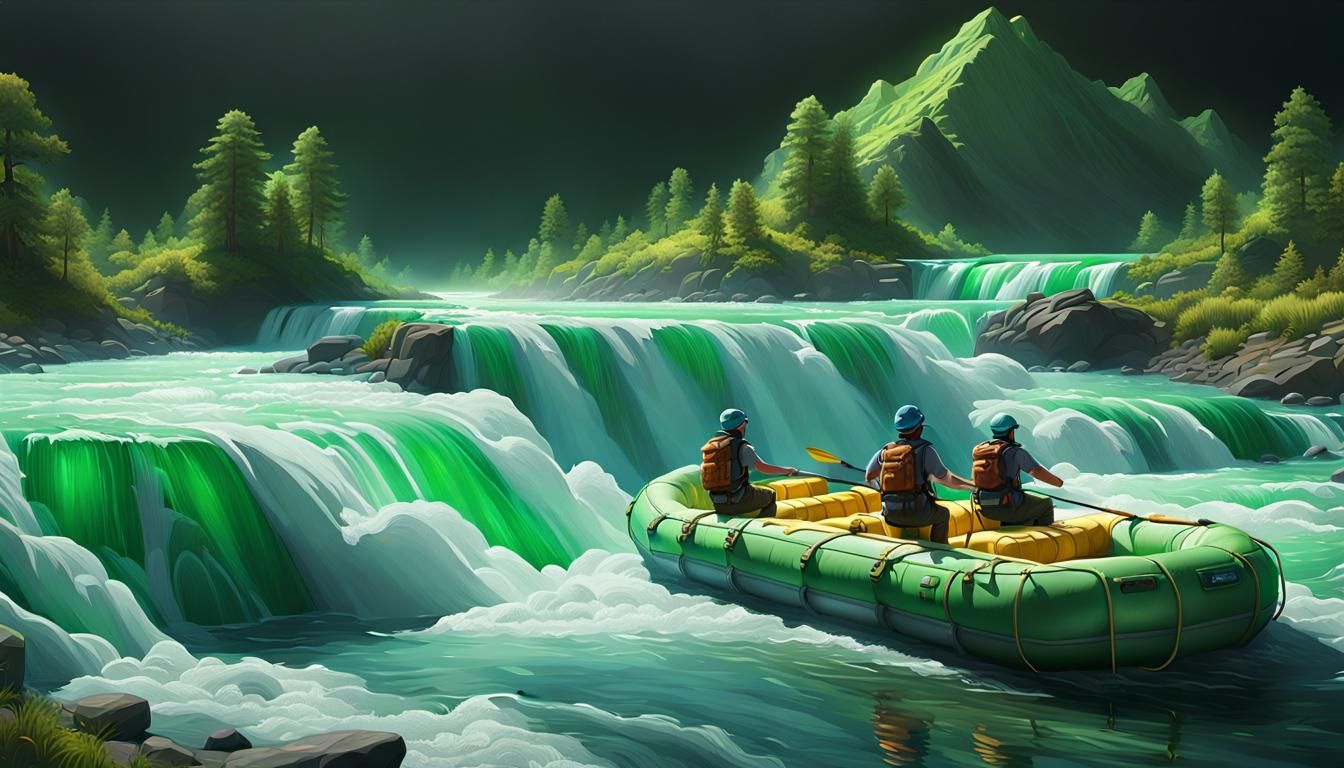 Rapids of green