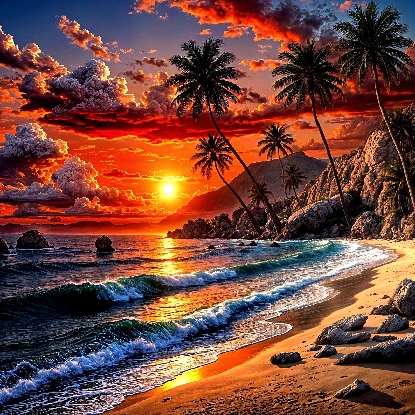 8k resolution  Breathtaking  contrasty creations capturing the vibrant hues and tranquil beauty of a ...  by @Azee