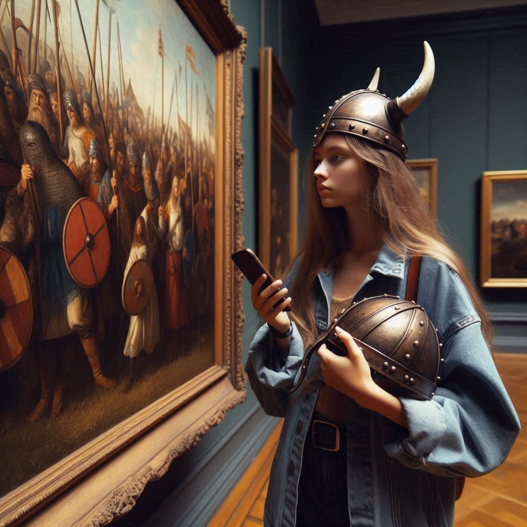 Looking for inspiration in the museum