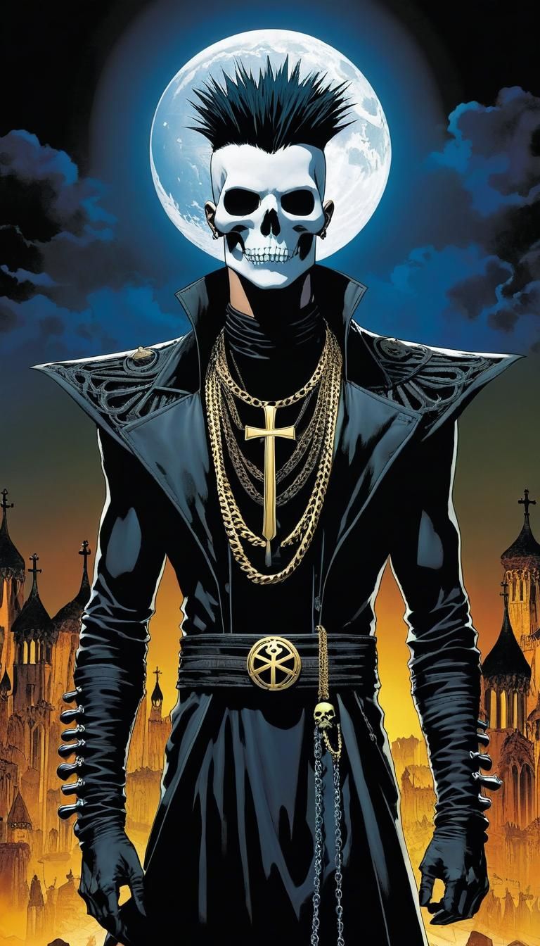 Gothic  female Death Wearing  Ankh necklace from Sandman Comics, I bring you dreams Mythical Muse  made of words, sketched ideas united by a...