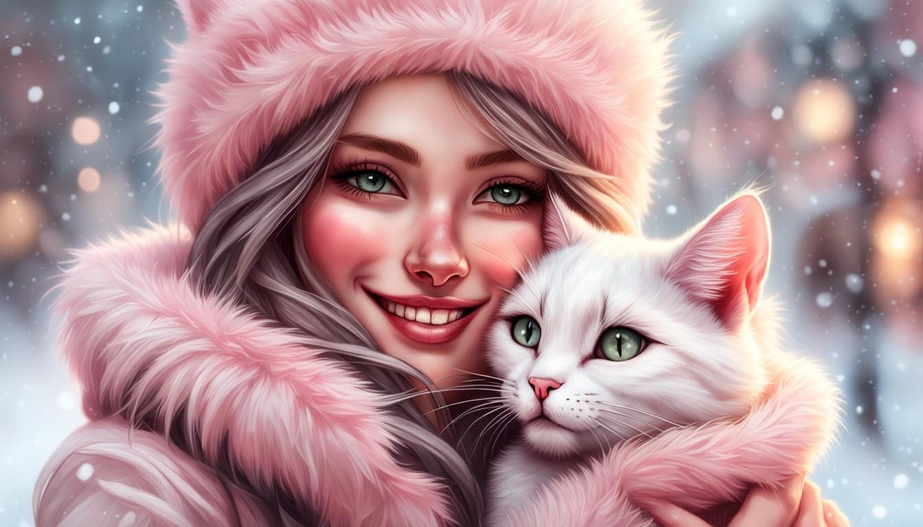 Cuddles with my Kitty  by @Charlotte