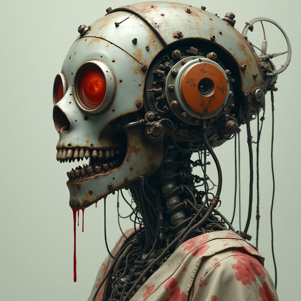 Cybernetic Horror Dreadnought in Industrial Decay