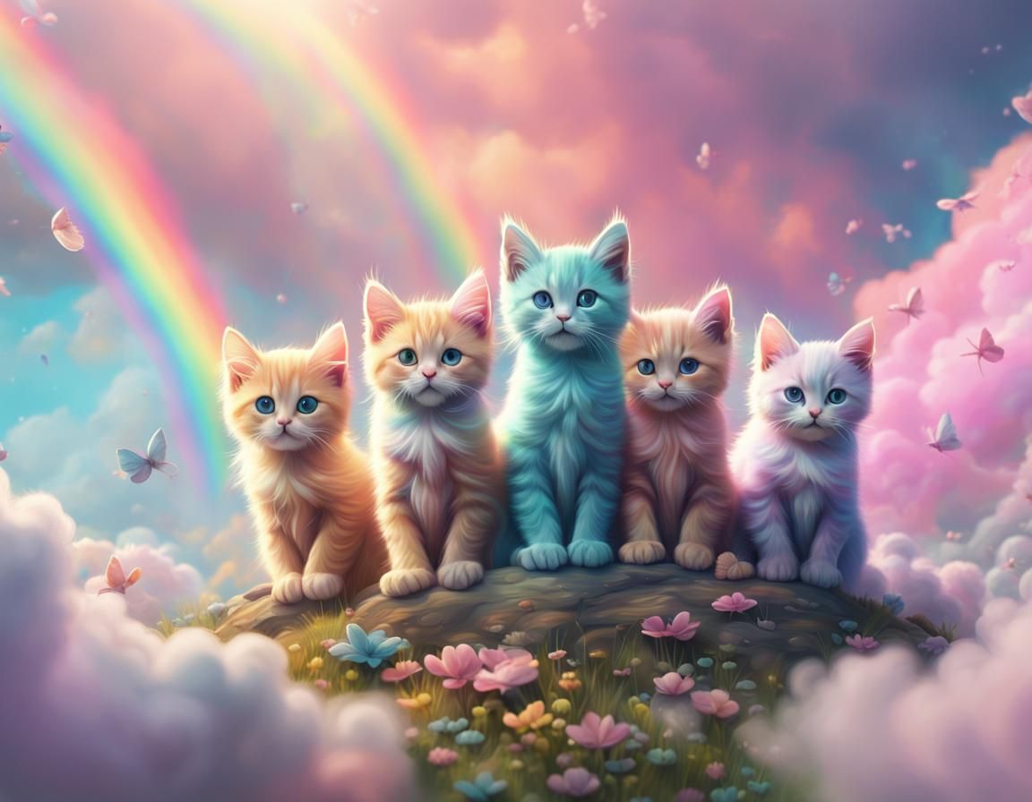 All Cats Go To Heaven - AI Generated Artwork - NightCafe Creator