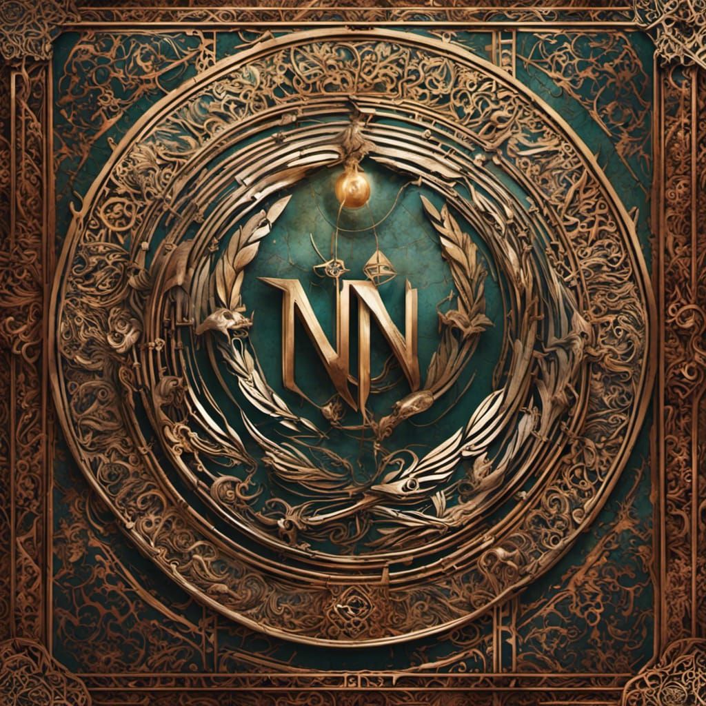 Un logo MW pour un media maroccain avec des éléments marocai...