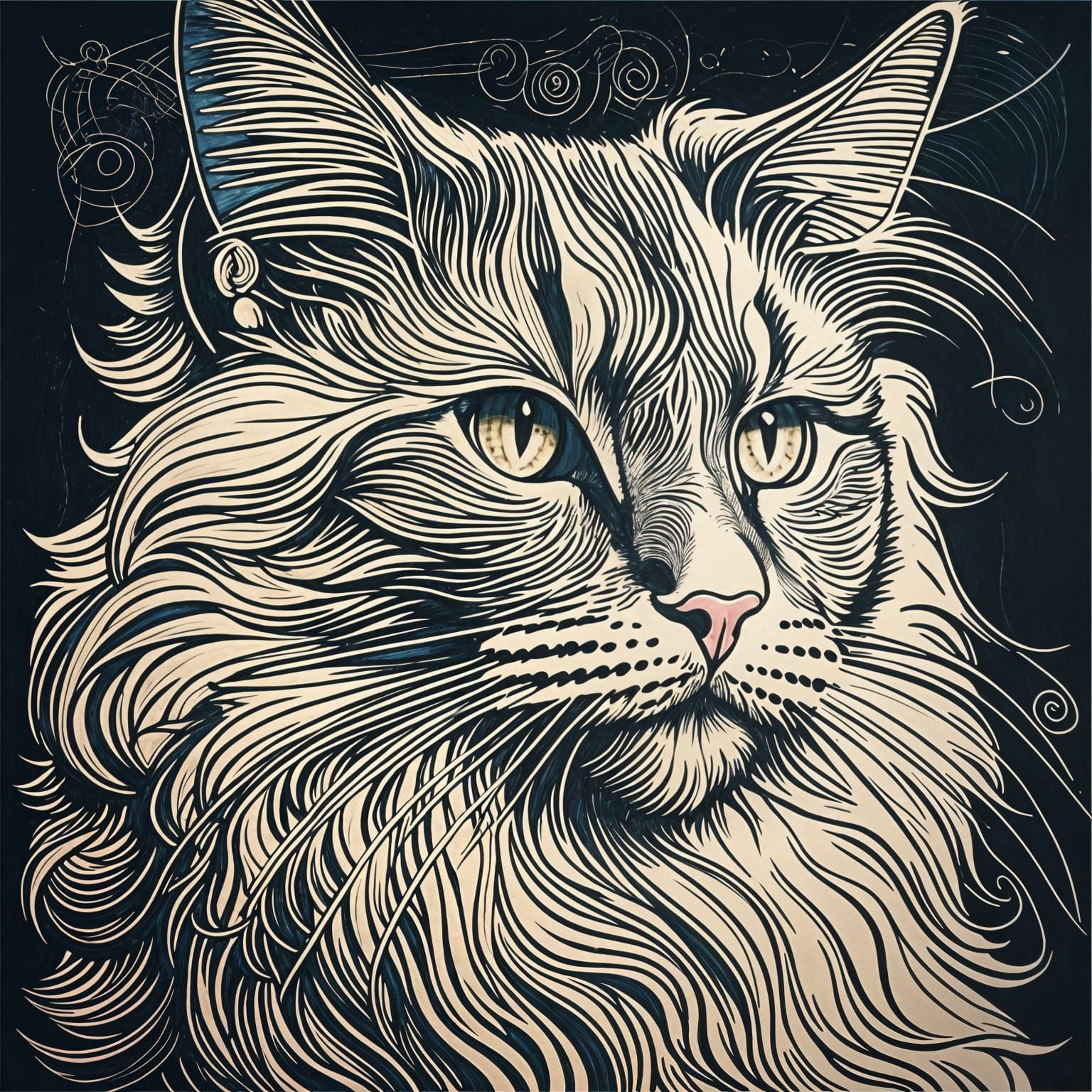 A Mainecoon cat