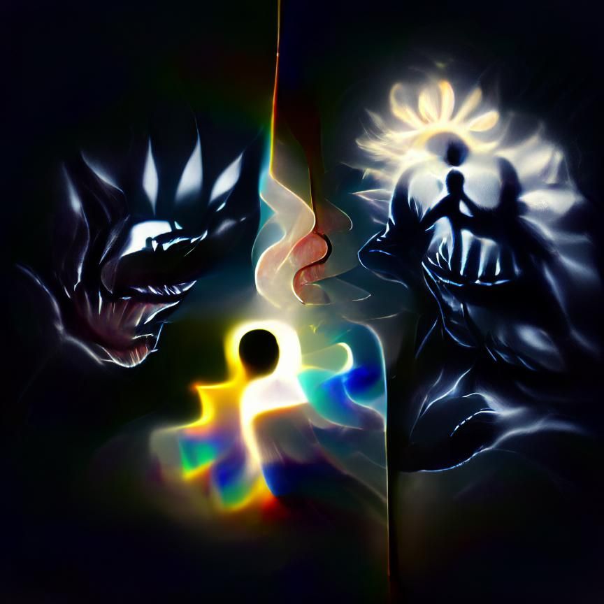 Encounter between darkness and light