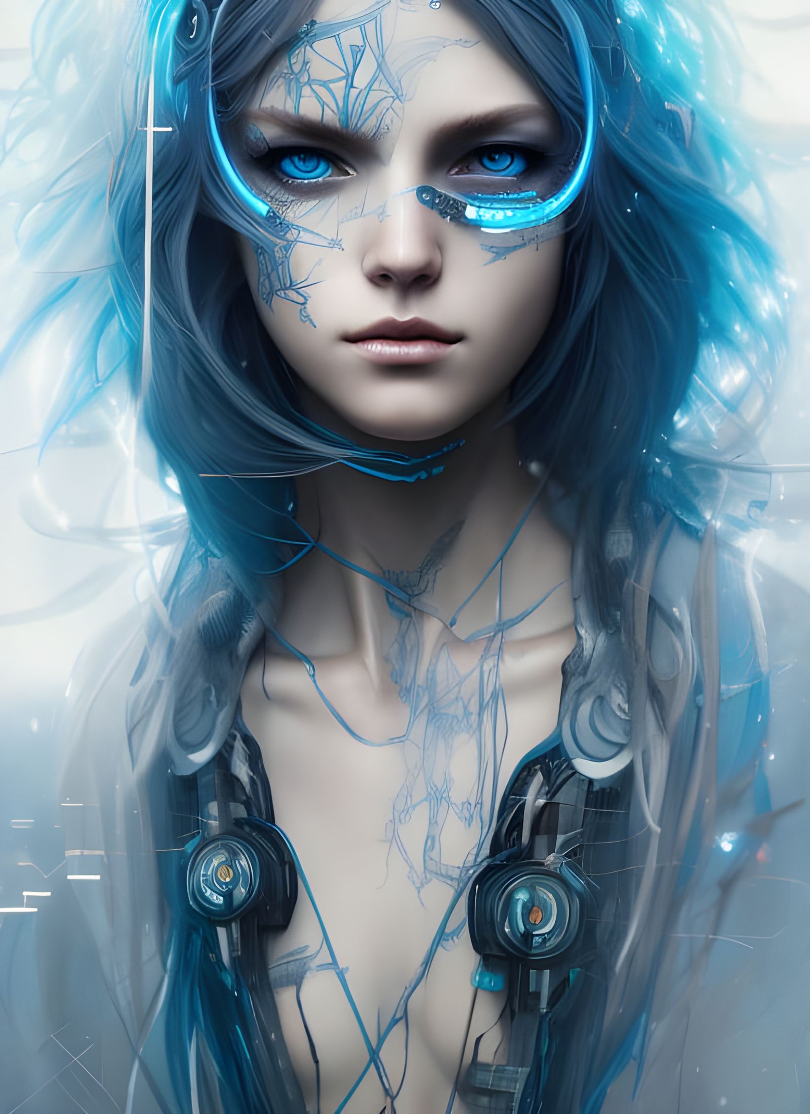 Cyber-Punk Goddess - AI Generated Artwork - NightCafe Creator