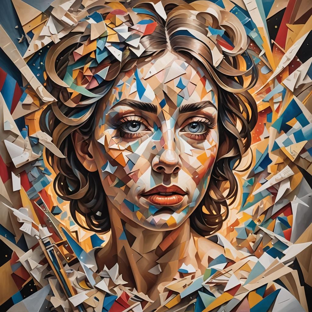 Cubist portrait