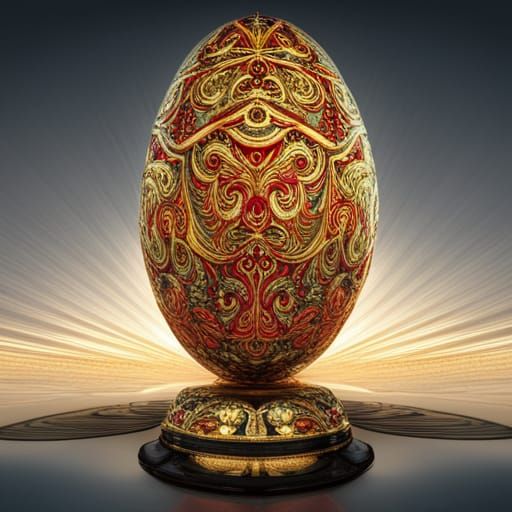 Beautiful crystal easter egg showpiece 6 - AI Generated Artwork ...
