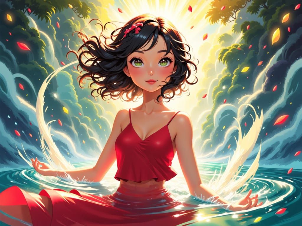 Anna Illustrious Cover image she shines bright <lora:Anna Illustrious:1.0>