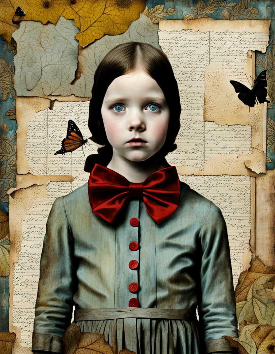 Abstract Mixed Media Collage Art