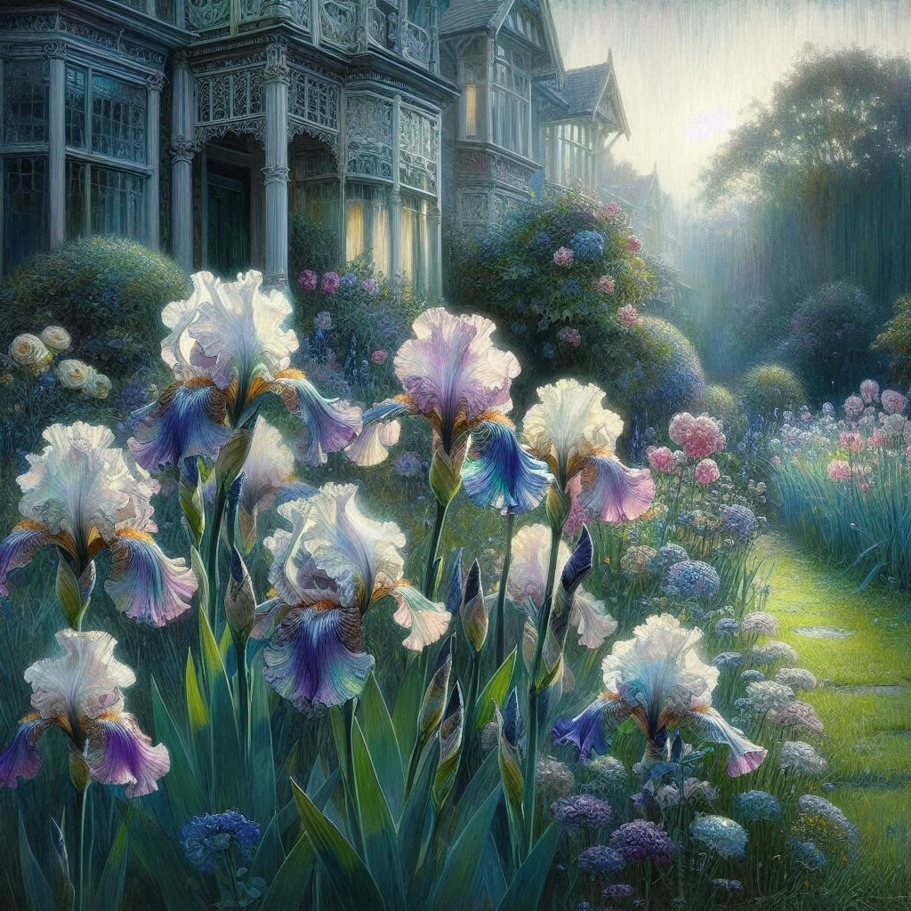 Iris garden