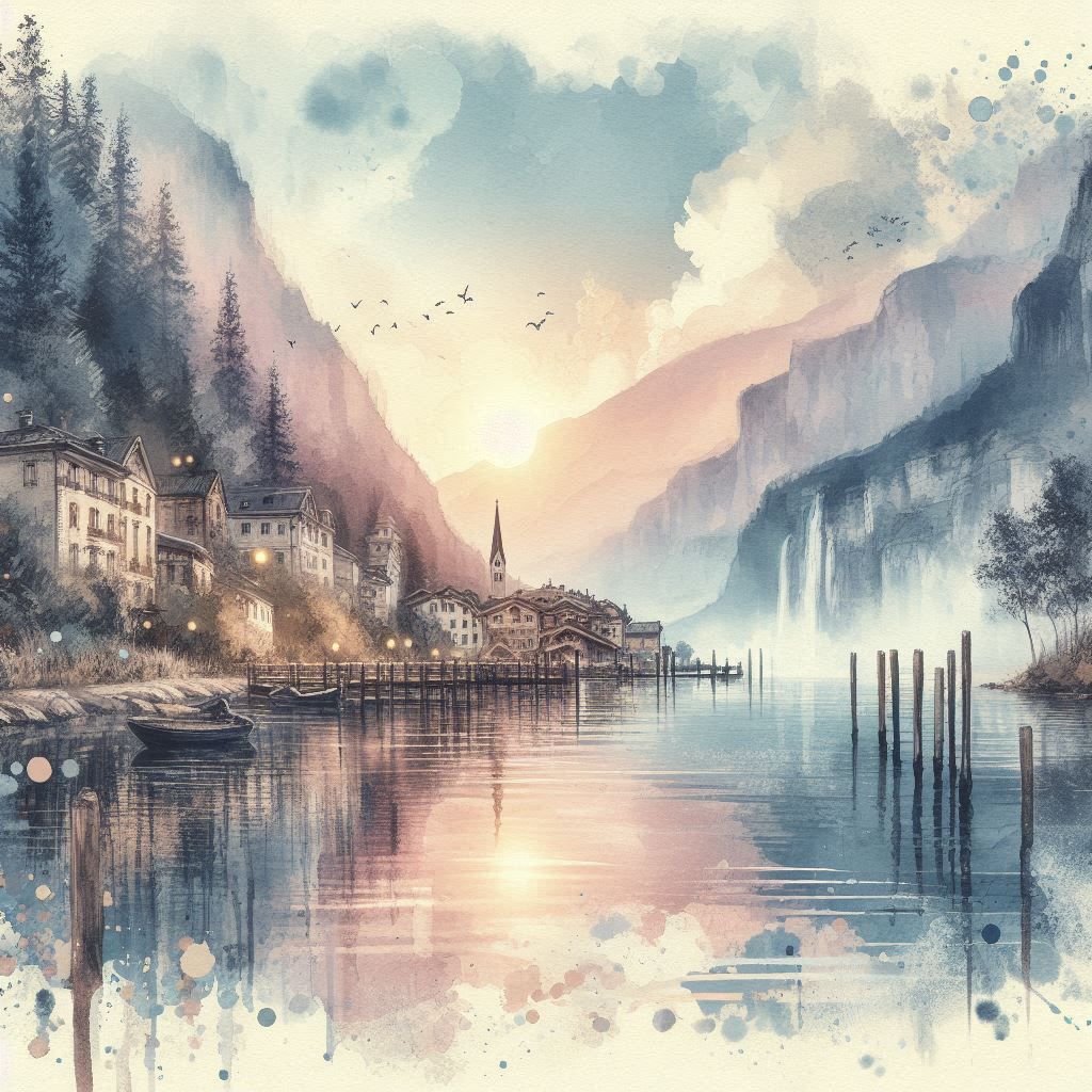 European Lake Scenery