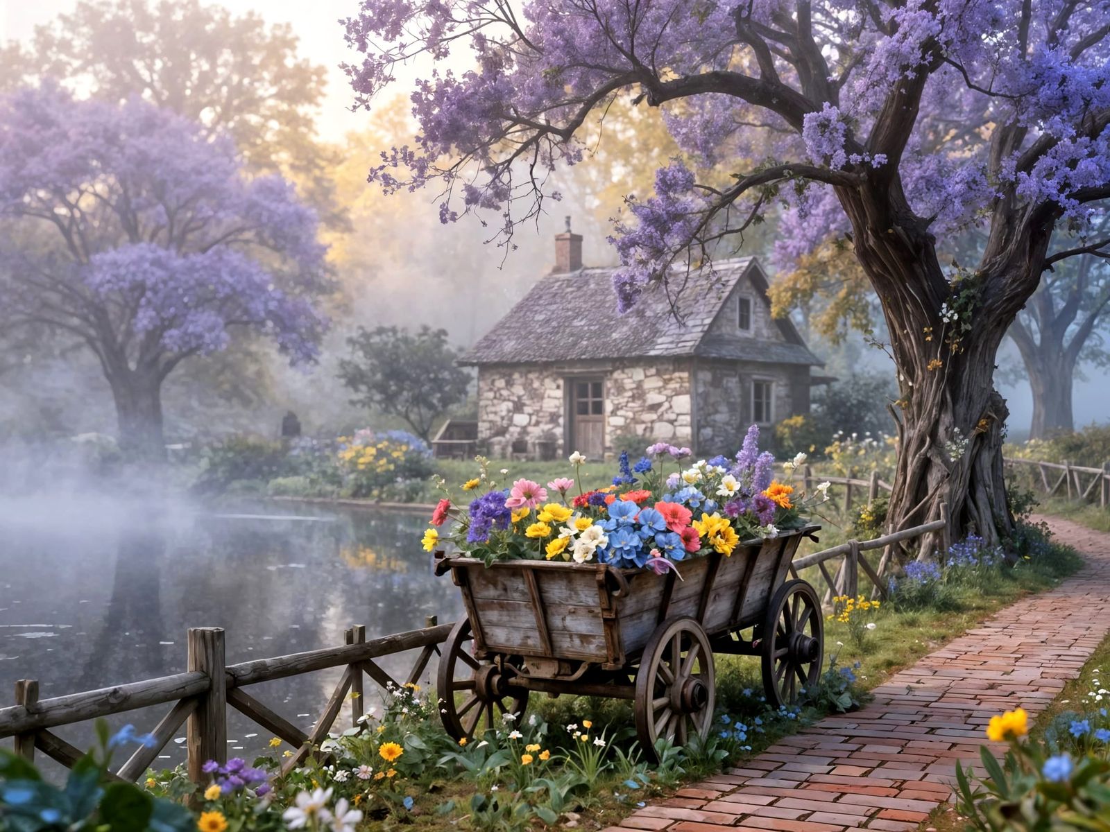 The Cottage at Mist’s Edge  by @Julie