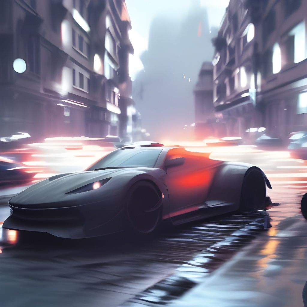 Car Chase AI Generated Artwork NightCafe Creator