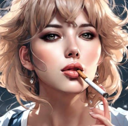 Beautiful Badass Smoking🚬