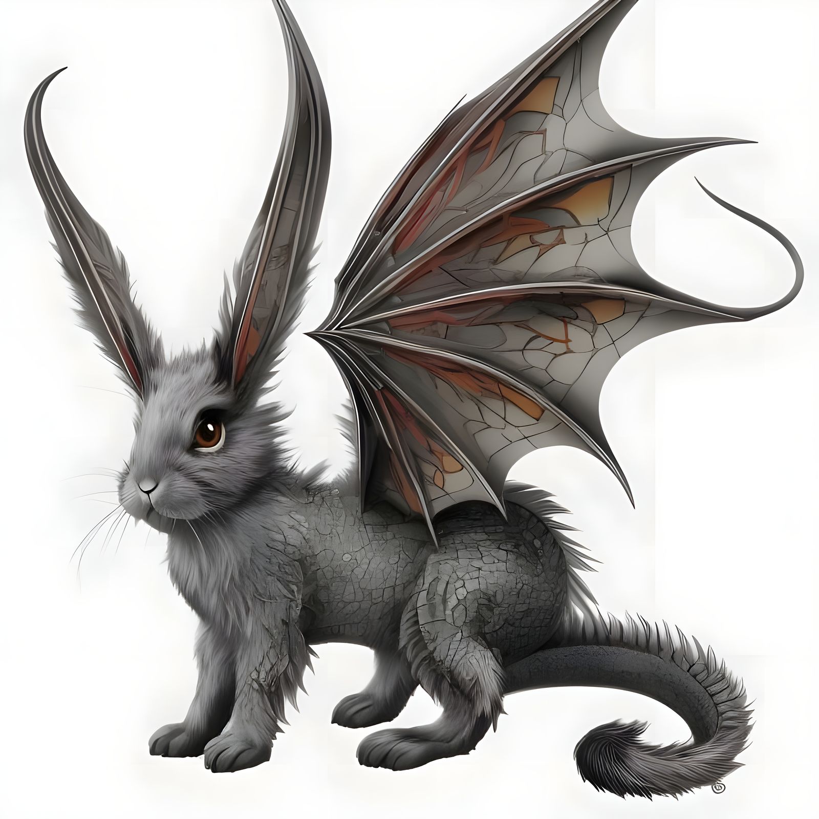 Bunny Dragon - Fear the cuteness - AI Generated Artwork - NightCafe Creator