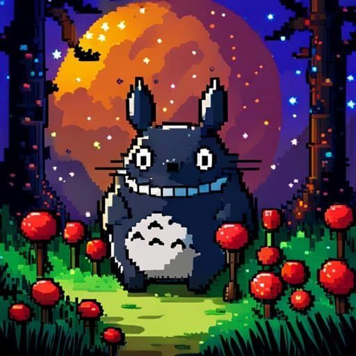 Totoro's Enchanted Grove  by @Gazelli