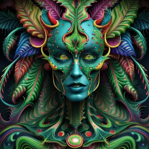 Oil on canvas, Colorful, Vivid, Sparkly, Scintillating, 8k r...
