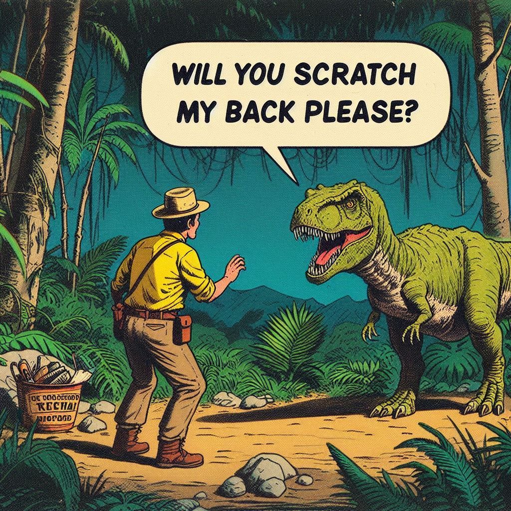 The polite T-Rex
