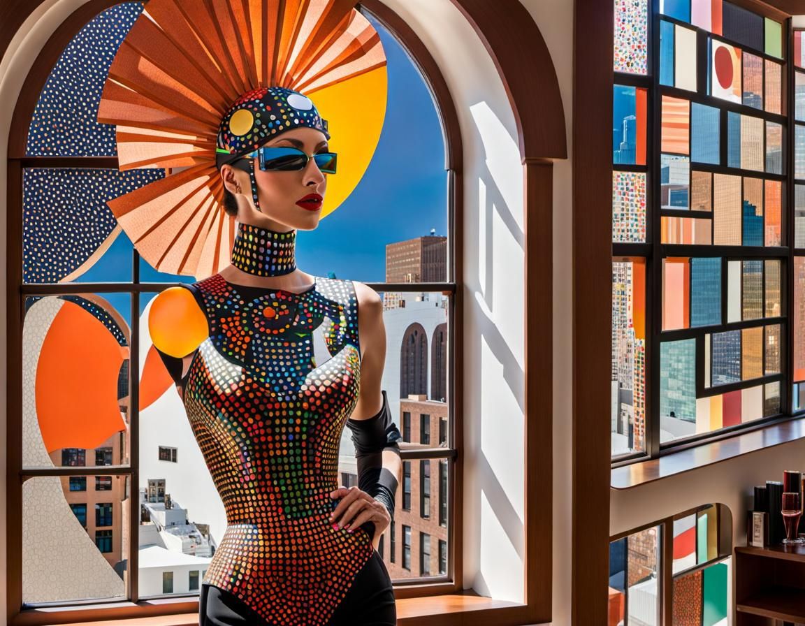 ultimate collage by architect "half-moon window" by artist "...