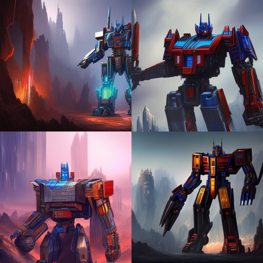 Optimus Prime AI Generated Artwork NightCafe Creator