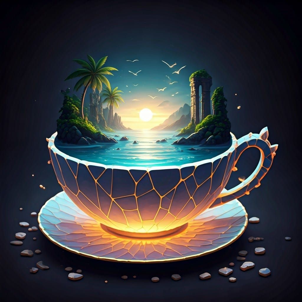 Ethereal Cup Reveals Enchanting Worlds in Soft, Luminous Lig...