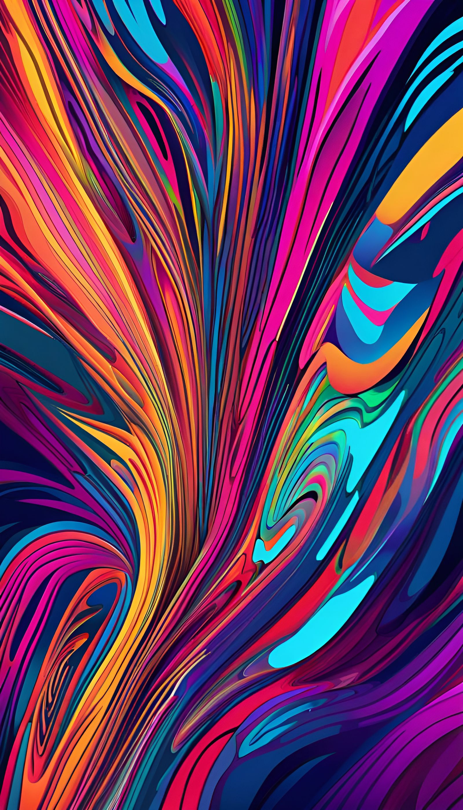 Vibrant color strokes - AI Generated Artwork - NightCafe Creator