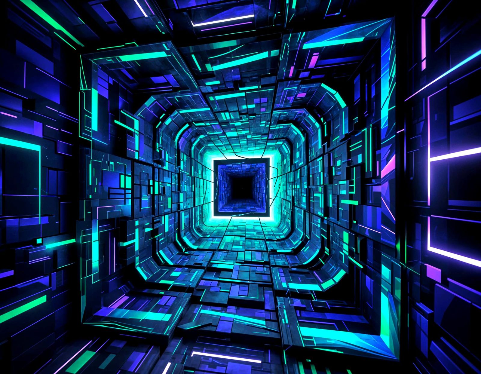 Square Black Hole Vortex  by @KBunny001