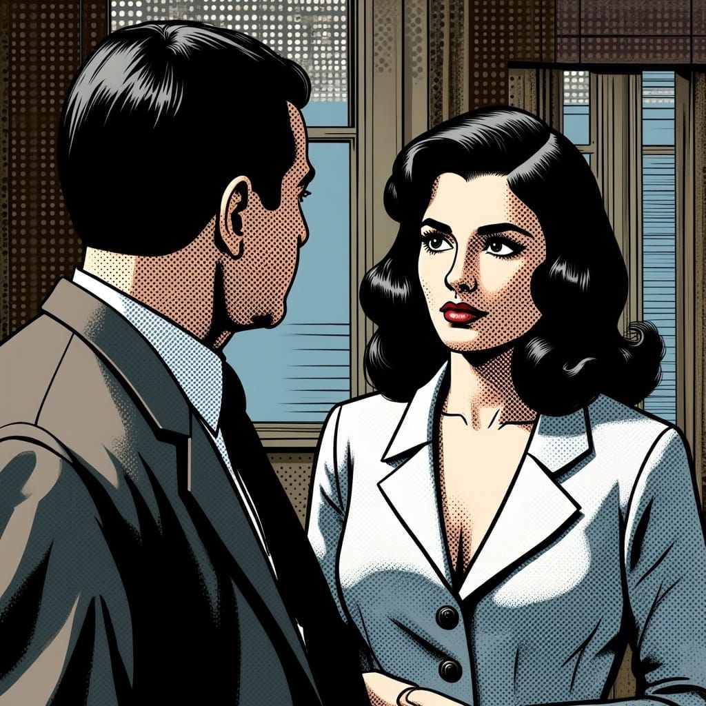 Detective Colombo Investigates a 1950s Comics-Style Female S...